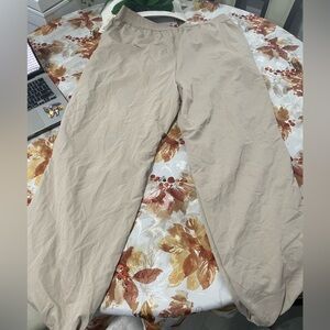 Women’s High-Rise Parachute Pants- A New Day Tan 10, 14, 16